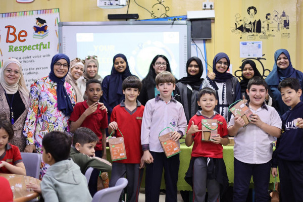 Ajman University's Office of Sustainability Organizes an Awareness Session and Workshop titled “Your Planet Needs You “at Al Maarifa International Private School