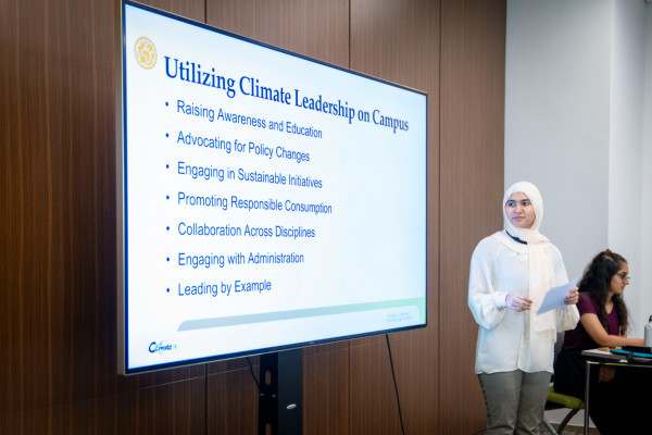 The Office of Sustainability at Ajman University Organizes an Awareness Workshop Titled “Sustainable University Life”